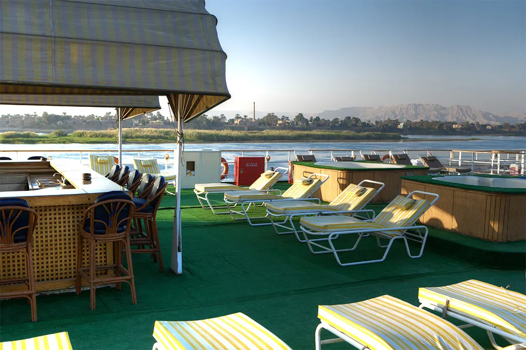 Sun deck of the Champolion I Nile cruise